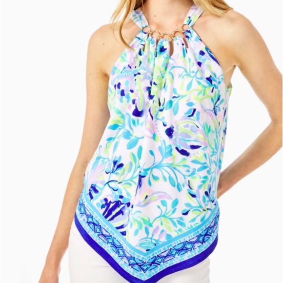 Lilly Pulitzer Tops - Lily Pulitzer Julien Halter Top| Size S
